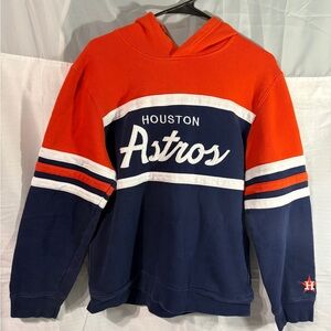 Mitchell & Ness Houston Astros Orange and Navy Sweater